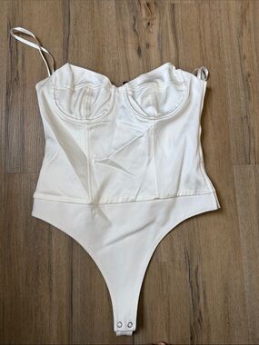 REVOLVE White Corset Bodysuit